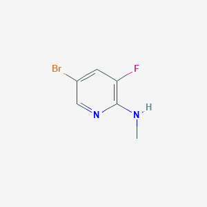 molecular formula C6H6BrFN2 B8576835 (5-Bromo-3-fluoro-pyridin-2-yl)-methyl-amine 