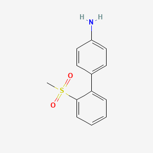 molecular formula C13H13NO2S B8576839 4-(2-Methylsulfonylphenyl)aniline CAS No. 31433-65-5