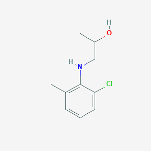 molecular formula C10H14ClNO B8576846 N-(beta-hydroxypropyl)-2-chloro-6-methyl-aniline 
