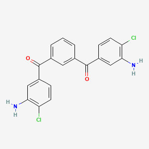 molecular formula C20H14Cl2N2O2 B8576856 1,3-Bis(3-amino-4-chlorobenzoyl)benzene CAS No. 21748-43-6