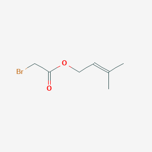 molecular formula C7H11BrO2 B8576872 3-Methylbut-2-en-1-yl bromoacetate CAS No. 71215-43-5