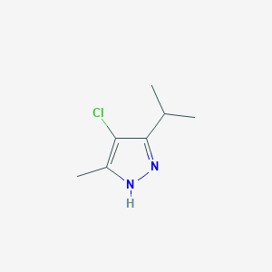 molecular formula C7H11ClN2 B8576884 4-Chloro-5-isopropyl-3-methyl-1H-pyrazole 