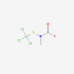 molecular formula C3H3Cl3FNOS B8576892 Methyl[(trichloromethyl)sulfanyl]carbamyl fluoride CAS No. 23744-46-9