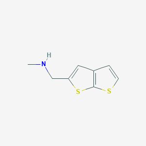 molecular formula C8H9NS2 B8576905 2-(Methylaminomethyl)thieno[2,3-b]thiophene 