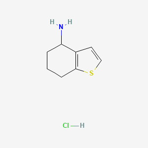 molecular formula C8H12ClNS B8576910 4,5,6,7-Tetrahydrobenzo[b]thiophen-4-amine hydrochloride 