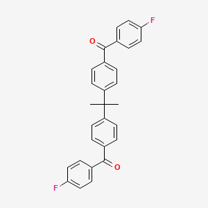 molecular formula C29H22F2O2 B8576916 2,2-Bis-[4-(4-fluorobenzoyl)phenyl]propane CAS No. 122165-69-9