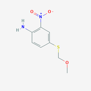 molecular formula C8H10N2O3S B8576941 4-[(Methoxymethyl)sulfanyl]-2-nitroaniline CAS No. 54029-57-1