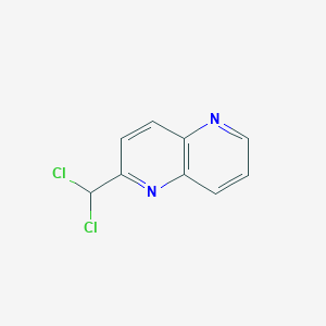 molecular formula C9H6Cl2N2 B8576974 2-(Dichloromethyl)-1,5-naphthyridine 