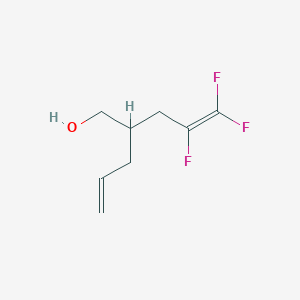 molecular formula C8H11F3O B8576978 4,5,5-Trifluoro-2-(prop-2-EN-1-YL)pent-4-EN-1-OL CAS No. 831217-85-7