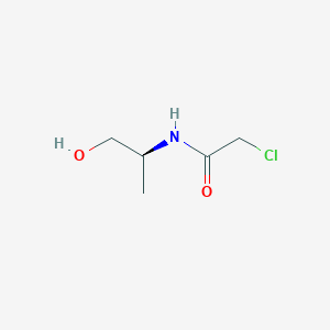 molecular formula C5H10ClNO2 B8576989 (S)-2-chloro-N-(1-hydroxypropan-2-yl)acetamide 