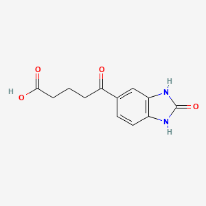molecular formula C12H12N2O4 B8577000 5-(benzimidazol-2(3H)-one-6-yl)-5-oxopentanoic acid 