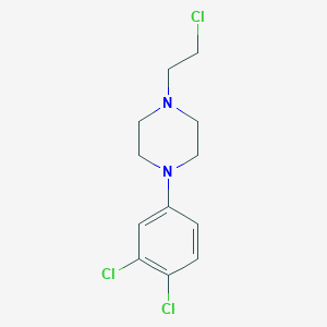molecular formula C12H15Cl3N2 B8577019 1-(2-Chloroethyl)-4-(3,4-dichlorophenyl)piperazine CAS No. 199617-03-3