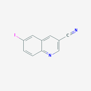 molecular formula C10H5IN2 B8577042 6-Iodoquinoline-3-carbonitrile 