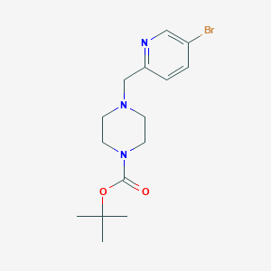 molecular formula C15H22BrN3O2 B8577184 Tert-butyl 4-[(5-bromopyridin-2-yl)methyl]piperazine-1-carboxylate CAS No. 1222557-78-9