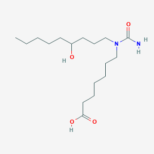 molecular formula C17H34N2O4 B8577195 7-[Carbamoyl(4-hydroxynonyl)amino]heptanoic acid CAS No. 61042-46-4