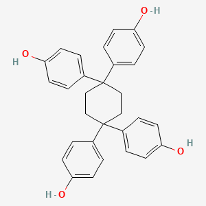 molecular formula C30H28O4 B8577199 1,1,4,4-Tetrakis(4-hydroxyphenyl)cyclohexane 