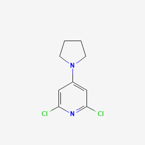molecular formula C9H10Cl2N2 B8577207 2,6-Dichloro-4-pyrrolidino-pyridine 