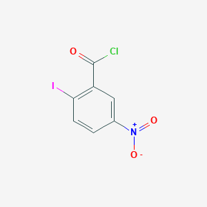 molecular formula C7H3ClINO3 B8577214 2-Iodo-5-nitrobenzoyl chloride 