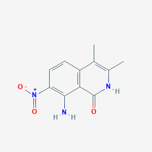 8-amino-3,4-dimethyl-7-nitro-2H-isoquinolin-1-one