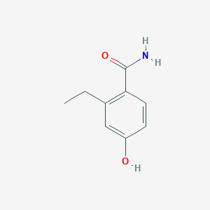 molecular formula C9H11NO2 B8577271 2-Ethyl-4-hydroxybenzamide 