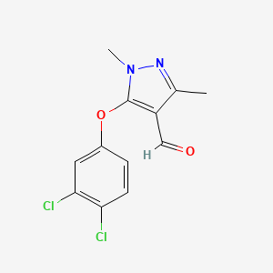 5-(3,4-dichlorophenoxy)-1,3-dimethyl-1H-pyrazole-4-carbaldehyde