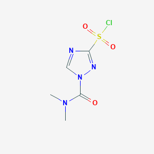 3-chlorosulfonyl-1-dimethylcarbamoyl-1H-1,2,4-triazole