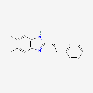 5,6-dimethyl-2-styryl-1H-benzimidazole