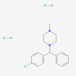 molecular formula C18H23Cl3N2 B085774 二盐酸氯环己嗪 CAS No. 129-71-5