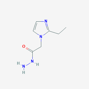 molecular formula C7H12N4O B8577402 (2-Ethyl-imidazol-1-yl)-acetic acid hydrazide CAS No. 934172-27-7