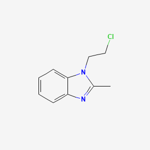 molecular formula C10H11ClN2 B8577409 1-(2-Chloro-ethyl)-2-methyl-1H-benzoimidazole 