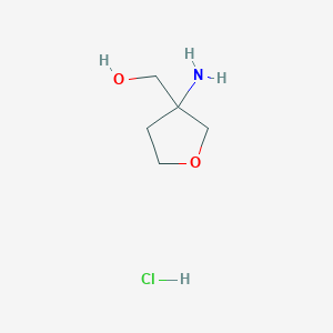 molecular formula C5H12ClNO2 B8577446 (3-Aminotetrahydrofuran-3-yl)methanol hydrochloride 