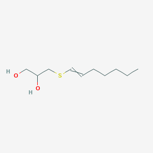 B8577452 3-[(Hept-1-en-1-yl)sulfanyl]propane-1,2-diol CAS No. 62155-58-2