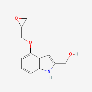 {4-[(Oxiran-2-yl)methoxy]-1H-indol-2-yl}methanol
