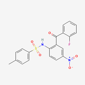 N-(2-(o-Fluorobenzoyl)-4-nitrophenyl)-p-toluenesulphonamide
