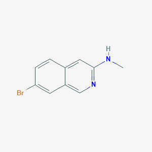 molecular formula C10H9BrN2 B8577585 7-bromo-N-methylisoquinolin-3-amine 