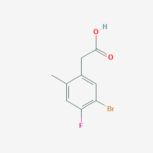 molecular formula C9H8BrFO2 B8577600 (5-Bromo-4-fluoro-2-methylphenyl)acetic acid 