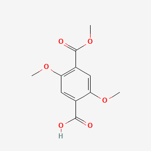 molecular formula C11H12O6 B8577606 2,5-Dimethoxyterephthalic acid monomethyl ester 