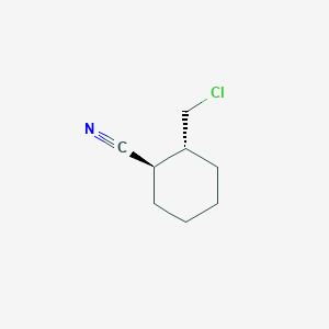 molecular formula C8H12ClN B8577625 (1R,2R)-2-(Chloromethyl)cyclohexane-1-carbonitrile CAS No. 10479-49-9