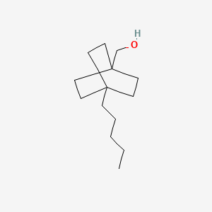 molecular formula C14H26O B8577634 (4-Pentylbicyclo[2.2.2]octan-1-yl)methanol CAS No. 81472-46-0