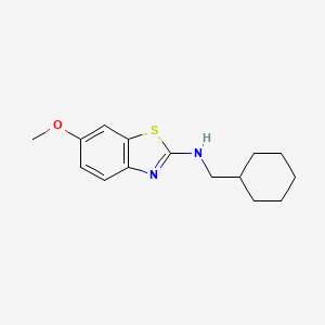 molecular formula C15H20N2OS B8577642 N-(cyclohexylmethyl)-6-methoxybenzo[d]thiazol-2-amine 