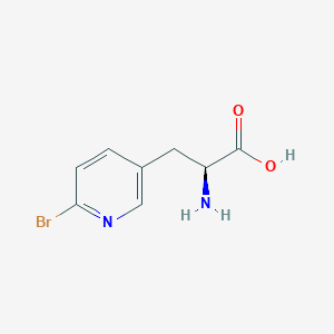 molecular formula C8H9BrN2O2 B8577656 (S)-2-Amino-3-(6-bromopyridin-3-yl)propanoic Acid 