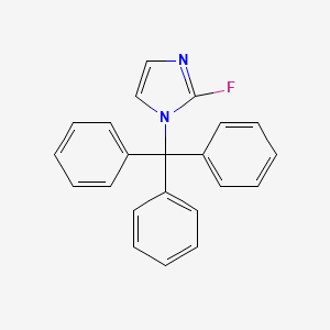 molecular formula C22H17FN2 B8577687 2-Fluoro-1-trityl-1H-imidazole 