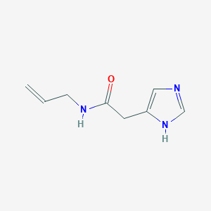 molecular formula C8H11N3O B8577690 N-allyl-2-(1H-imidazol-4-yl)-acetamide 