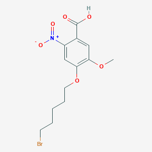 4-(5-Bromopentyloxy)-5-methoxy-2-nitro-benzoic acid