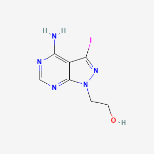 2-(4-amino-3-iodo-1H-pyrazolo[3,4-d]pyrimidin-1-yl)ethanol