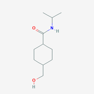 molecular formula C11H21NO2 B8577727 4-(hydroxymethyl)-N-isopropylcyclohexanecarboxamide 