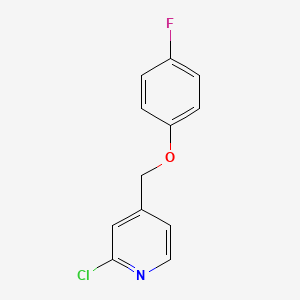 2-Chloro-4-[(4-fluorophenoxy)methyl]pyridine