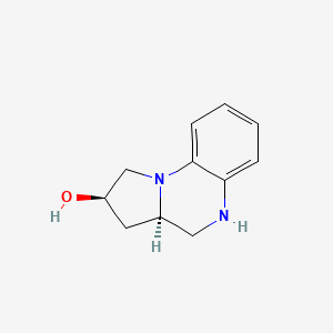 molecular formula C11H14N2O B8577740 (2R,3aR)-1,2,3,3a,4,5-hexahydropyrrolo[1,2-a]quinoxalin-2-ol 