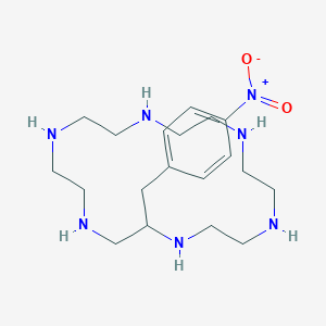 molecular formula C19H35N7O2 B8577751 2-(4-Nitrobenzyl)-1,4,7,10,13,16-hexaazacyclooctadecane CAS No. 138403-43-7