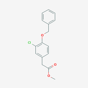 molecular formula C16H15ClO3 B8577761 Methyl 4-Benzyloxy-3-Chlorophenylacetate 